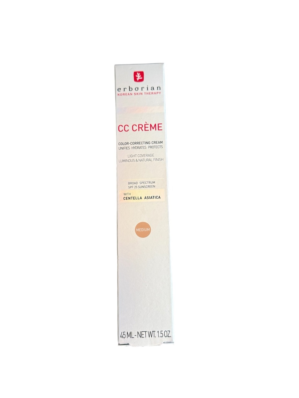 Erborian CC Cream Medium with Centella Asiatica. BRAND NEW